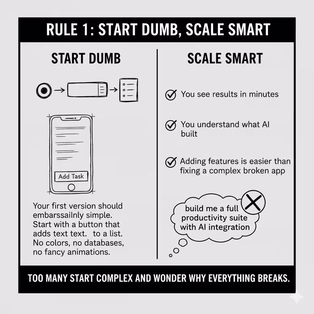 Rule 1: Start Dumb, Scale Smart