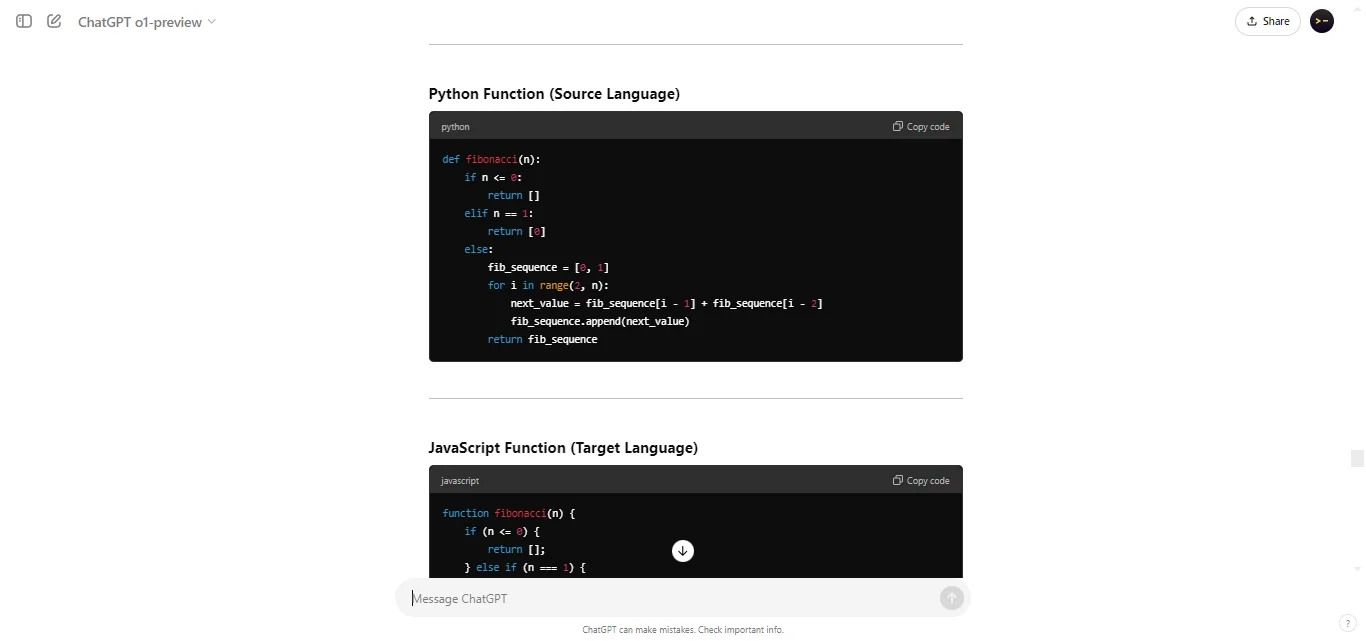 Convert Code to Another Language