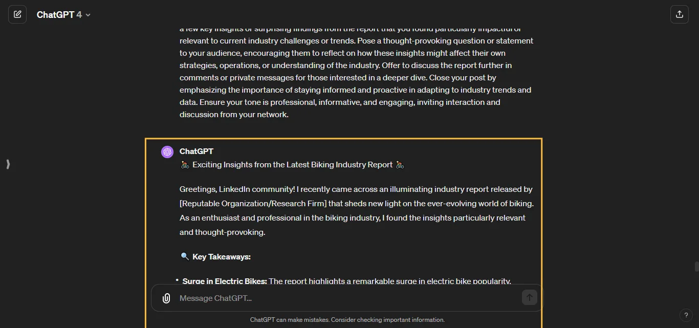 Industry Report with Insights Chatgpt Prompts