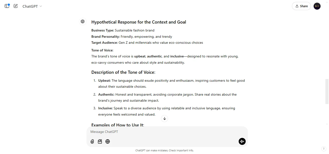 Define Brand Tone and Voice