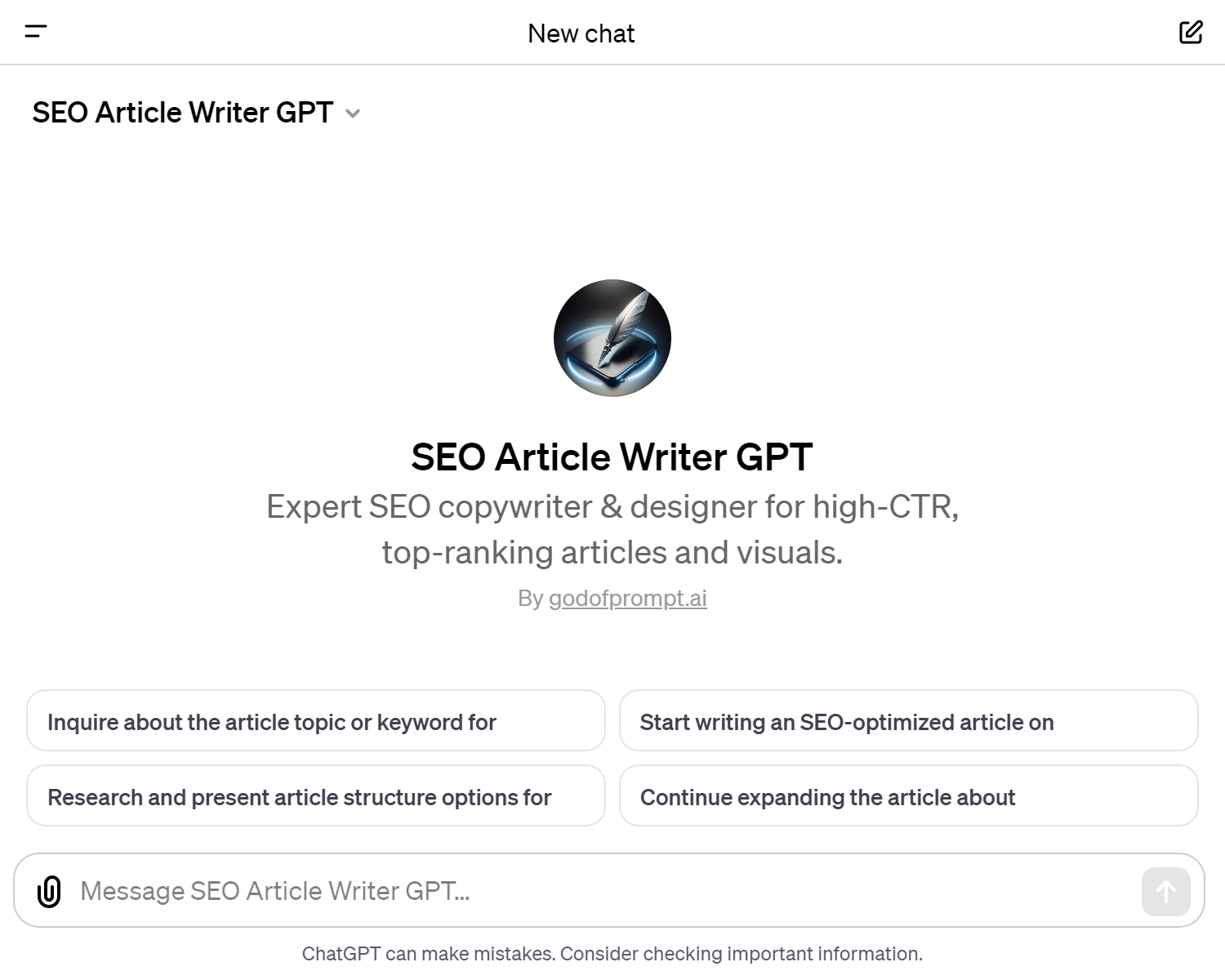SEO Article Writer GPT