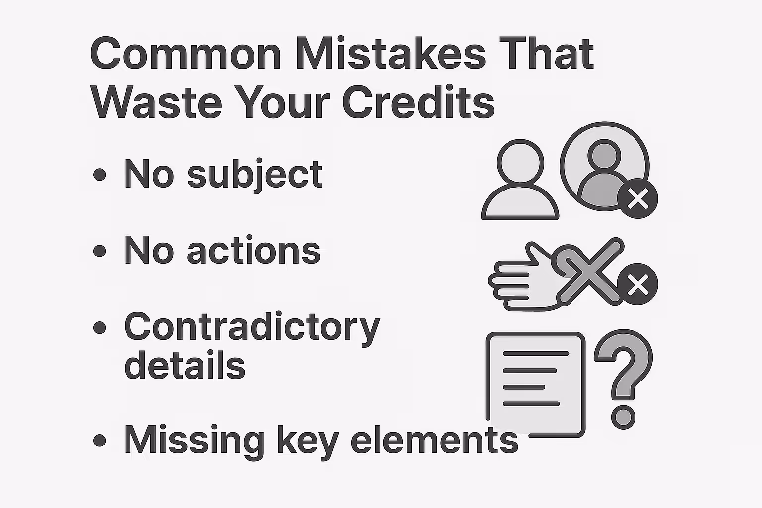 Common Mistakes That Waste Your Credits